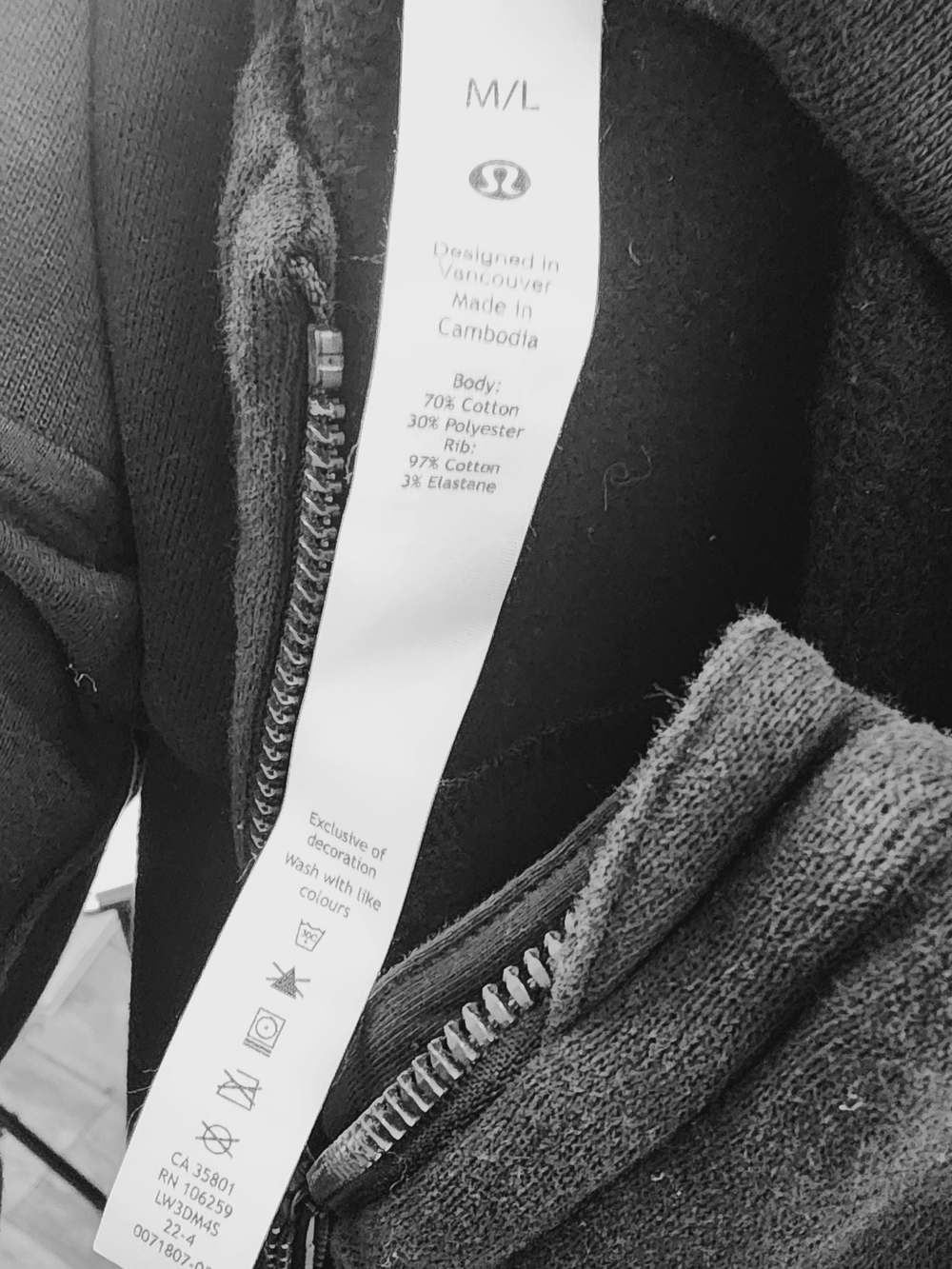 lululemon athletica Black Women's Half-Zip Hooded Sweater - Picture 4 of 6